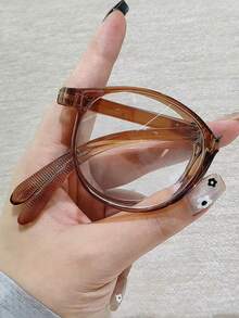 1副/2副可折叠超轻便携男士高端眼镜，适合日常阅读、游戏、智能手机使用 - 無色 - 查看 3