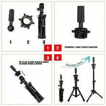 22 Inch Canvas Wig Head Stand, Wig Stand Tripod With Head, Mannequin Head For Wigs, Manikin Canvas Block Head Set Making Display - White - View 9