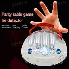 1盒升级版迷你测谎仪游戏，新奇有趣的派对分析玩具礼品（不含电池，玩具，圣诞节，减压，降临节日历，女孩玩具，游戏，男孩玩具，减压，韩流，圣诞礼物，新年礼物） - 杏色 - 查看 3