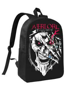 Overlord Ainz Ooal Gown Albedo Skull Professionally Designed Polyester Backpack Perfect For Both Office And Travel. - màu đen - Xem 1