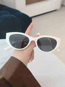 1pc Retro European & American High-End Cat Eye Frame Fashion Glasses For Men, Suitable For Street Photography, Fashion Outfits, Driving, Etc. - Multicolor - View 9