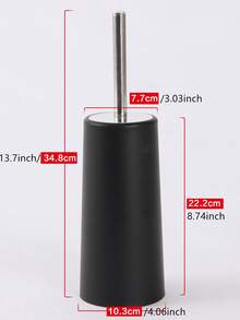 一套马桶刷和刷架，灵活的马桶刷配有可拆卸刷架 - 清洁无死角，长柄设计，适用于浴室清洁，耐用塑料刷头 - 返校清洁用品，符合人体工程学，优雅耐用的浴室马桶刷 - 彩色 - 查看 3