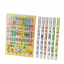 12pcs Pokemon Pikachu Erasable Neutral Water-Based Pens, 0.5mm Cute Cartoon Signature Pens, Student Gifts - Multicolor - View 5