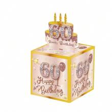 16/18岁生日拉出式红包礼盒，内含贺卡，创意惊喜派对生日红包礼盒 - 彩色 - 查看 18