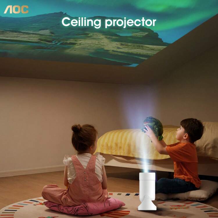 A New Smart Projection Option] AOC Mini Projector Supports 4K Full