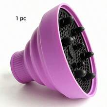 Difusor Retrátil de Silicone para Cachos - Boca Flexível para Ativação Profissional - Roxo - Visão 6