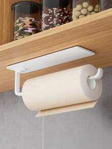 Kitchen Organization - Rectangular Hand Towel Bar, No-Drill Paper Towel Holder, Essential Household Item, Kitchen Towel Rack Designed To Save Space For Refrigerators, Suitable For Kitchen And Bathroom Storage, Bathroom Organization, Shelves Office - Multicolor - View 13