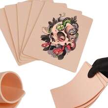 3mm Thick Tattoo Practice Skin, Small Blank Silicone Tattoo Practice Skin, Double-Sided Eyebrow And Body Tattoo Practice Skin, Tattoo Products Suitable For Beginners And Tattoo Artists - Multicolor - View 1