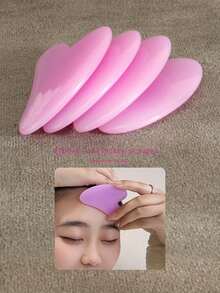 1pc/Set Heart-Shaped Dual Head Roller Massage Set For Eyes And Face, Facial Massage Beauty Tool - Multicolor - View 4