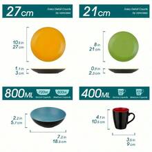 Dining Sets - Blue - 16 Pcs - View 6