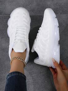 Unisex Casual Retro Sports Training Shoes, Casual Sports Skateboard Shoes For Students, Women Sneakers Outdoor Running Shoes - White - View 2