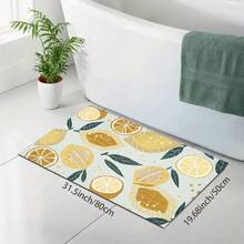 1pc Lemon Pattern Diatomaceous Earth Absorbent Drying Mat, Kitchen Countertop Drain Mat, Coffee Machine Mat, Pour Over Coffee Pot Mat, Bowl Dish Cup Drying Mat, Non-Slip Backing Heat-Resistant Kitchen Mat, Dining Table Mat, Breakfast Mat, Washing Machine Mat, Home Kitchen Dining Table Coffee Shop Bar Decor Mat, Holiday Party Housewarming Gift - Multicolor - View 21