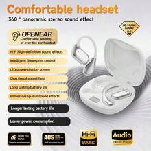 NEW SENYANG Senyang True Wireless On-Ear Căști Bluetooth Sport Confortabile Agățate Căști Video TWS HIFI Dolby Bass ACC Stereo HD Căști de Apel Pentru Android Pentru iPhone Telefon Mobil Gming Earphones Căști Inteligente Pentru Cadou de Ziua Îndrăgostiților - Negru - Vizualizare 10