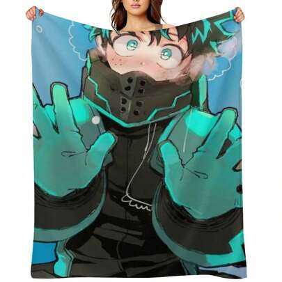Cute Deku Throw Blanket Decorative Christmas Decoration Heavy To Sleep Blankets And Throws Blankets