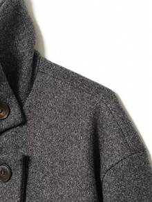 DEEKA Autumn/Winter New Women's Fashion Minimalist Versatile Stand Collar Jacket - Dark Grey - View 9