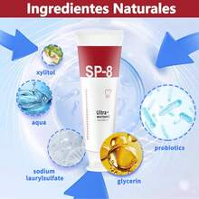 3Pcs SP8 Pasta Dental, Pasta de Dientes Blanqueadora Probioticos sp-8, Pasta de dientes para aliento fresco, blanquear, encías saludables y eliminación de manchas - Menta - Ver 4