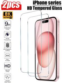 2pcs Screen Protector Compatible With IPhone 17/17 Pro/17 Pro Max/17 Air 16 15 14 Plus 13 12 Mini 11 Pro Max X, XR, XS Max, 9H Hardness Tempered Glass, Anti-Scratch - Clear - View 10
