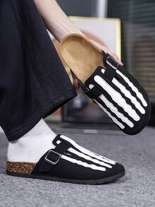 Unisex Slip-On Sandals, Durable Casual Slippers, Comfortable Driving Shoes - Black - View 4