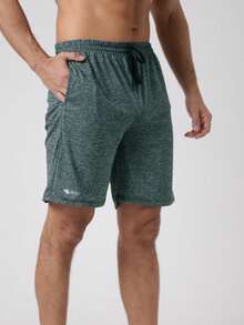 Kit Of 3 Plus Size Dry Fit Bermuda Shorts For Gym And Workout - 鉛/葡萄酒/綠色 - 查看 5