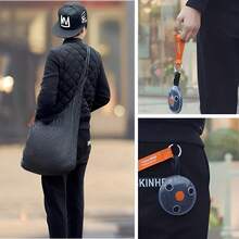 1pc Foldable Shoulder Tote Bag - Lightweight & Space-Saving Design, Unisex, Suitable For Gym, Travel, Daily Use - Reusable Shopping Bag For Supermarket & Mall, Fashionable Round Shape, Portable Handle, Durable Material - Multicolor - View 13