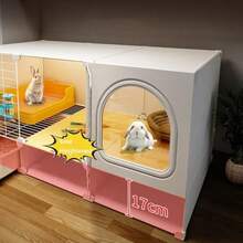 Jaula Grande para Cobayas con Bandeja íBle Diseño Fácil De Limpiar Ventilación r para Conejos Y es para Dueños De Mascotas PequeñAs - Un color - Ver 4