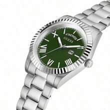 Guess Men's Quartz Watch, Quartz Movement, Stainless Steel Strap And Case, Water Resistant Design, Suitable For Daily Wear, Parties And Other Occasions, Men's Wrist Watch Gift GW0265G10 - Green - View 5