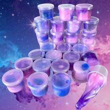 迷你星空史莱姆，适合男孩女孩的派对礼物，星空史莱姆杯，成人款，柔软有弹性的不粘手星空史莱姆套装，适合男孩女孩的史莱姆派对礼物，可作为糖果袋填充物，缓解压力，保湿超柔软橡皮泥玩具，复活节篮子填充物，圣诞节、万圣节、情人节、新年儿童史莱姆派对礼物，柔软有弹性的不粘手，生日礼物（颜色随机）（包装颜色随机） - 5 - 查看 8
