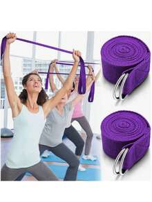 11件套瑜伽普拉提健身套装 - TPR材质家用健身器材，专为女性设计 - 包括臀部阻力带、迷你普拉提瑜伽球、瑜伽袜、拉伸带、力量板和瑜伽护膝。适合在家锻炼腿部、手臂和大腿。 - 彩色 - 查看 6