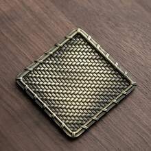 1pc Brass Cup Mat, Suitable For Gongfu Tea Ceremony, Tea Cup Holder, Heat-Resistant Metal Tea Set Accessory - Multicolor - View 34