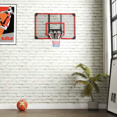 Wall-Mounted Basketball Hoop With Backboard, For Outdoor Use, Made Of Steel, 113 X 61 X 73 Cm, Red