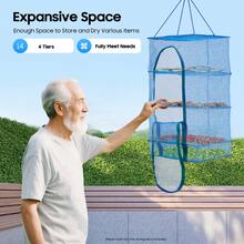 Pasta Drying Storage Racks - Blue - View 1