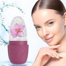 1pc Reusable Ice Roller For Face And Eye Puffiness Relief, Facial Massage Shaping And Brightening, Leak-Proof Ice Cube Roller - Multicolor - View 3