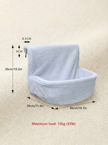 PETSIN Cesta colgante de peluche para gatos, cama de radiador cómoda y cálida para gatos, marco de metal ajustable, adecuada para la mayoría de los tipos de radiadores - Carga máxima 7kg - Multicolor - Ver 4