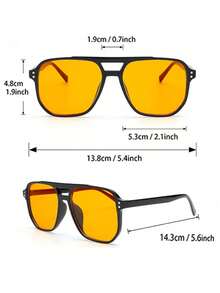 5 Pairs Women's Square All-Season Futuristic Style Fashion Eyeglasses, Suitable For Outdoor Leisure Activities, Dates, Parties With Friends, Beach Accessories - 5pcs 黑白豹紋藍茶組合 - 查看 5