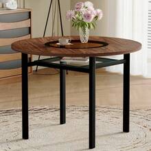Coffee Tables - Brown+Black + Glass+Metal + MDF - View 3