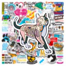 50/100pcs Vibrant Veterinary Series Stickers - Decorative Scrapbooking & Stamping Stickers For Mobile Phone Case, Laptop, Helmet, Skateboard, Waterproof DIY Creative Decoration Aesthetic Stickers For Scrapbook Journaling Water Bottles Laptop - A - View 7