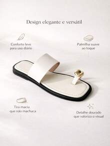 Stylish And Comfortable Women's Flat Sandal For Everyday Wear - Rỉ Nâu - Xem 2