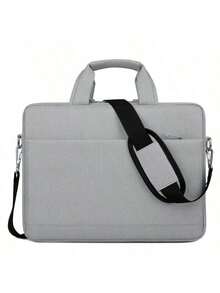 14-17.3 Inch Waterproof Laptop Briefcase, Compatible With Macbook Pro 15/16, Air 15 M2, 14-17.3 Inch HP And Asus Laptops, Ultra-Slim Messenger Bag/Shoulder Bag, Black - Multicolor - View 9