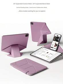 适用于 iPad A16（第 11 代/2025 代）、iPad Air 11 英寸（M3/M4/M5）、iPad Pro 13 英寸/12.9 英寸（第 4 代/第 5 代）、iPad mini A17 和 iPad Pro 的智能磁吸保护套 - 日落紫 - 查看 6