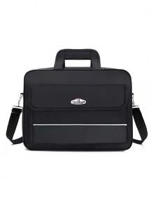 1 pieza Bolso para laptop negro, maletín de negocios minimalista de gran capacidad y de moda - Multicolor - Ver 13