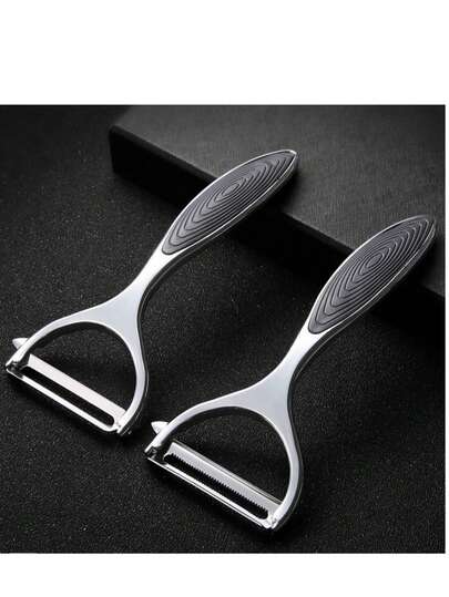 1-częściowy, praktyczny, naturalny kolor, wytrzymała, stalowa obieraczka do warzyw, materiał ze stali nierdzewnej, wielofunkcyjny, łatwy w użyciu, antypoślizgowy uchwyt, idealny do małych kuchni/torby podróżnej/zestawu kempingowego/scenariuszy przygotowywania posiłków dla rodziny, kompaktowy, łatwy w przechowywaniu, trwały, niewymagający częstej konserwacji gadżet kuchenny na Dzień Matki/Dzień Ojca, niezbędne akcesoria kuchenne, gadżety kuchenne, wystrój domu, artykuły kuchenne, akcesoria kuchenne, Walentynki