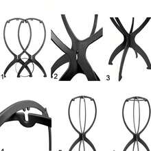 Collapsible Wig Stand For Women, Portable Wig Holder For Styling And Travel, 13.8 Inch Wig Display Head For Multiple Wigs - 彩色 - 查看 5