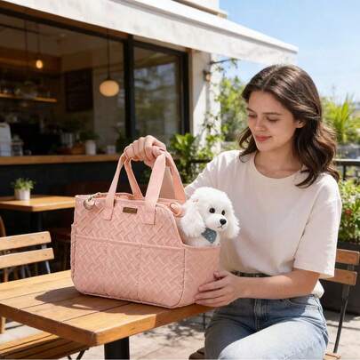 Breathable, Lightweight, Warm Pet Backpack For Autumn/Winter, Portable Hand-Held, Shoulder, Crossbody Bag For Pet Travel