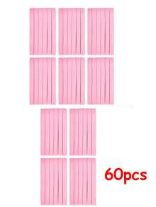 60 Pieces Of Compressed Facial Cleansing Sponge, Natural Cellulose Beauty SPA Sponge, Suitable For Beauty Care, Facial Cleansing, Exfoliation Masks And Makeup Removal - Pink - View 9