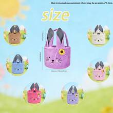 1个卡通刺绣兔子泰迪熊毛绒收纳篮，野餐收纳篮，母亲节兔子蓝色布艺收纳篮，家居装饰收纳篮，可爱兔子复活节彩蛋桶，布艺卡通兔子毛绒收纳篮 | 刺绣设计，可存放零食、玩具和化妆品，适合卧室、桌面和汽车收纳，复活节主题，母亲节装饰，夏季装饰，派对装饰。 - 彩色 - 查看 7