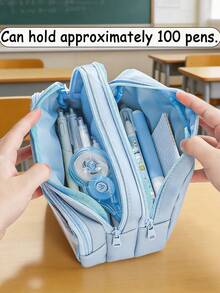 Customized Storage Bag - Transparent Student PVC Pencil Case, Personalized Cosmetic Storage Bag, Personalized PVC Pencil Case, Personalized Back To School Supplies, Personalized Portable Storage Bag, Customizable - Large Capacity Storage Bag For Stationery And Girls' Cosmetics - Classroom Customized Gift - Multicolor - View 4