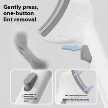 1 pieza Herramienta para desenredar mascotas - Cepillo de pelo con base curva ancha, elimina fácilmente el pelo suelto de mascotas, apto para gatos y perros - Gris - Ver 3