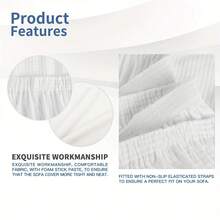 Ein elastischer Sofabezug aus einem Stück, weich, langlebig, rutschfest, passend für Sofas mit 1 bis 4 Sitzplätzen, maschinenwaschbar, kratzfest und dient als moderne Dekoration für Wohnzimmer, Schlafzimmer und Büro. - [Dunkelgrau] - Übersicht 11