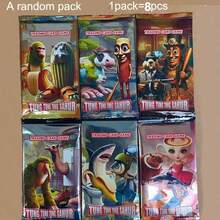 3套趣味疯狂卡牌游戏，疯狂卡牌收藏，疯狂礼物，策略卡牌游戏套装，5/3张光面激光印刷底卡，动漫风格战斗系列集换式卡牌，适合派对游戏、卡牌收藏、派对礼物、主题派对游戏、生日礼物、卡牌收藏、游戏粉丝收藏礼物（机器上重复图案） - 彩色 - 查看 18