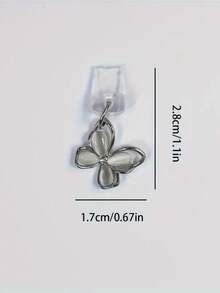 1pc Fashionable Butterfly Phone Dust Plug, Suitable As Birthday/Holiday Gift, Compatible With Type-C/Apple Interface, Cute Butterfly Dust Plug, Gift For Friends, Valentine's Day Gift, Festival Accessories Small Gift Gifts For Mother, Family, Friends, Birthday, Holiday Phone Accessories Phone Charm - Type-c - View 3